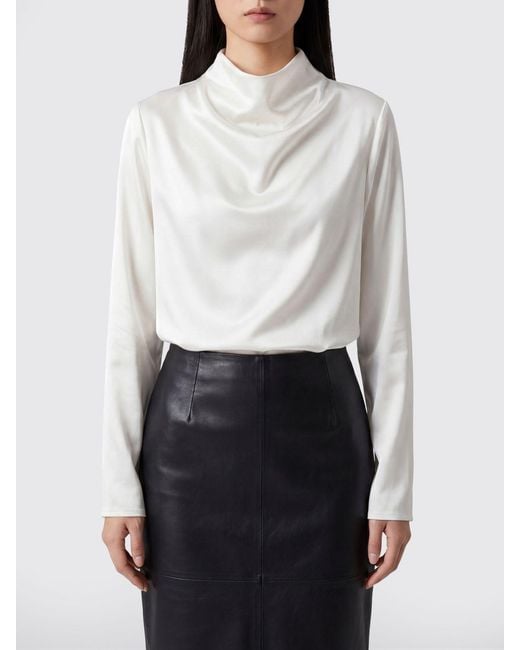Totême White Satin Blouse
