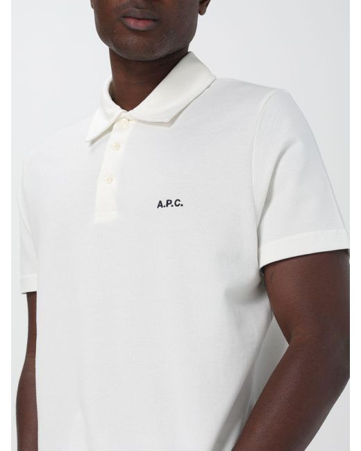A.P.C. Polo in White für Herren