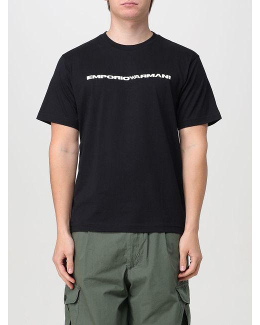 T-shirt di Emporio Armani in Black da Uomo