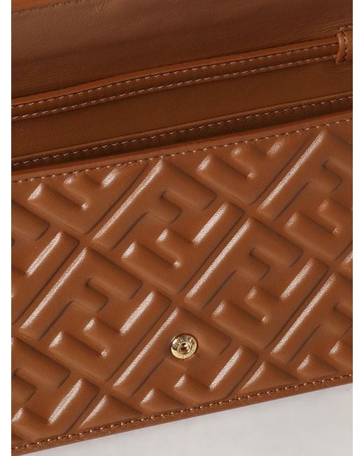 Mini Borsa A Portafoglio Tube di Fendi in Brown