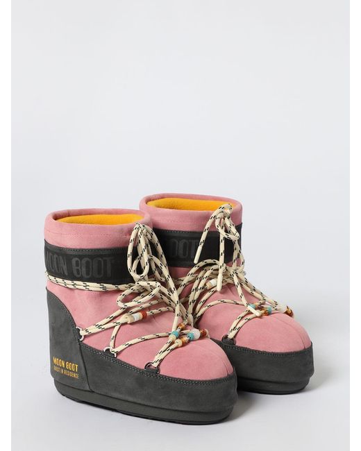 Moon Boot Multicolor Boot Low Suede Beads