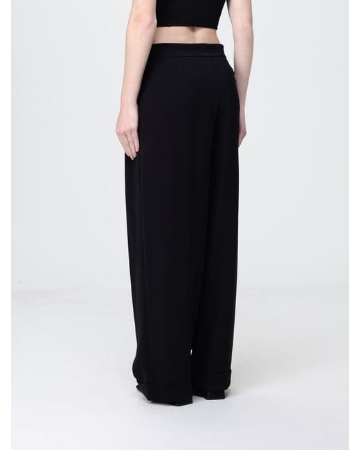 ARMANI EXCHANGE Black Crêpe Wide-Leg Trousers