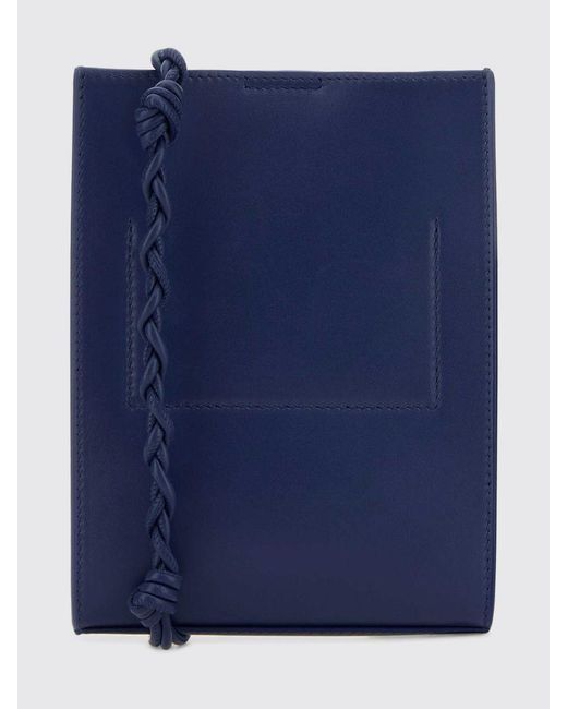 Jil Sander Blue Tangle Leather Bag