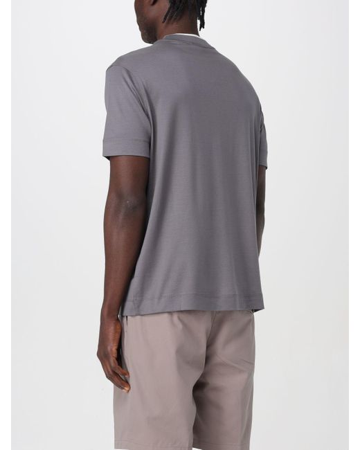 Emporio Armani T-shirt in Gray für Herren