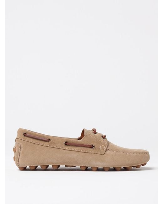 Tod's Natural Gommino Suede Loafer for men