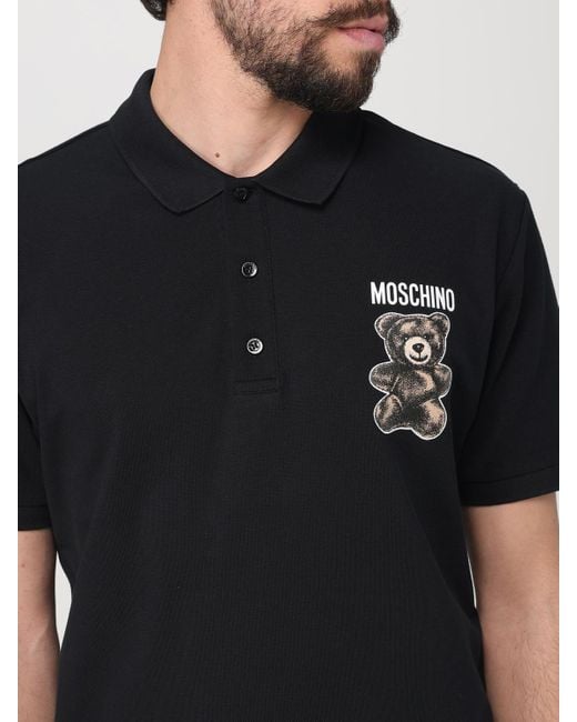 Polo Homme Moschino Couture pour homme en coloris Black