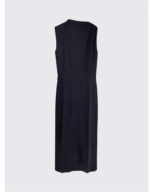 Soeur Black Gemma Draped Organic Cotton Dress