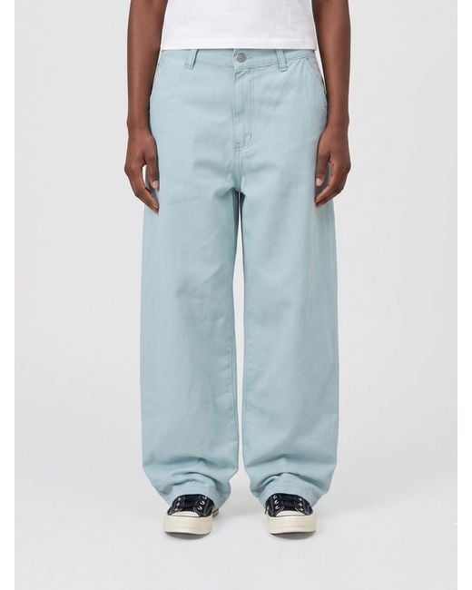 Carhartt Blue Brandon Cotton Denim Wide-Leg Jeans