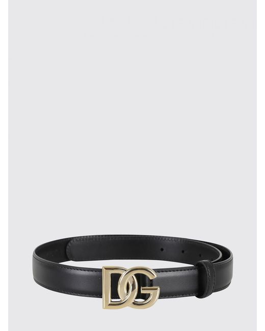 Dolce & Gabbana White Dolce &Amp Gabbana Dg Leather Belt