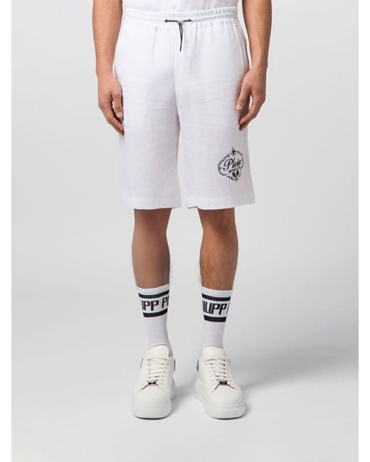 Philipp Plein White Shorts for men