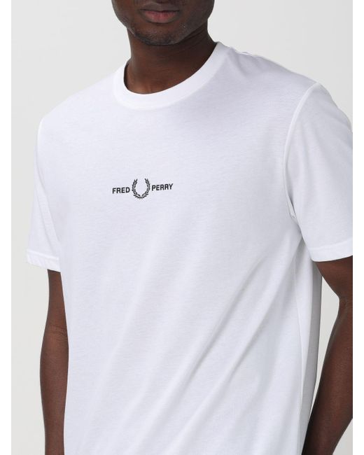 Camiseta Fred Perry de hombre de color White