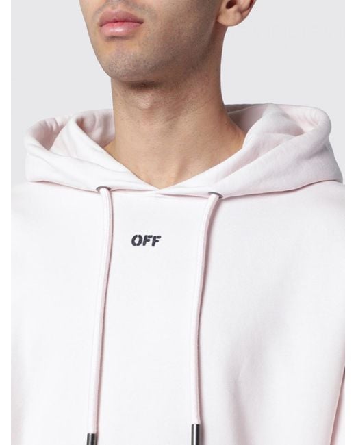 Off-White c/o Virgil Abloh White Cotton Sweatshirt With Arrow Print for men