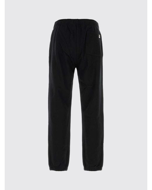 A Bathing Ape Black Cotton Jogging Pants With Contrast Logo And Elastic Waist for men