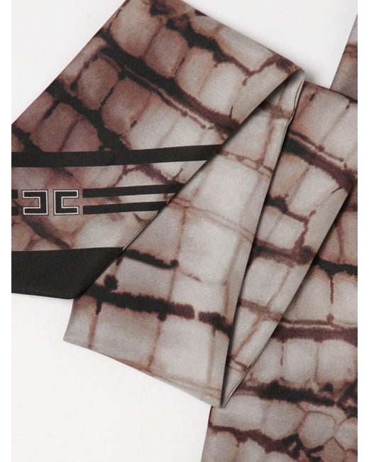 Elisabetta Franchi White Silk Bandeau