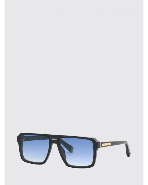 Philipp Plein Blue Acetate Sunglasses for men