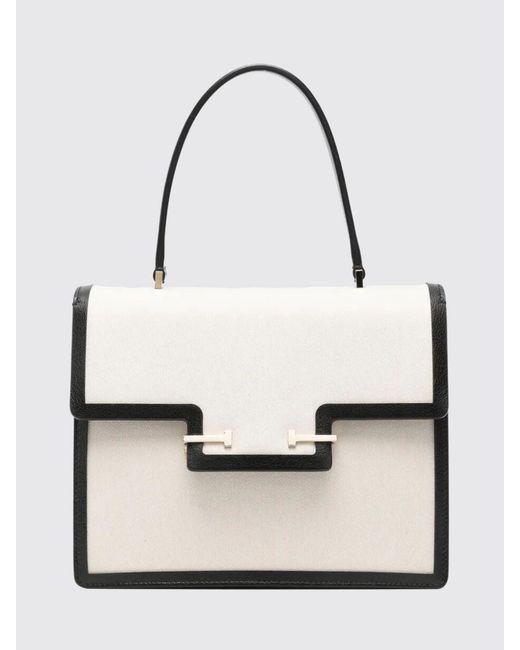 Tom Ford Natural Aube Bicolor Leather And Canvas Handbag