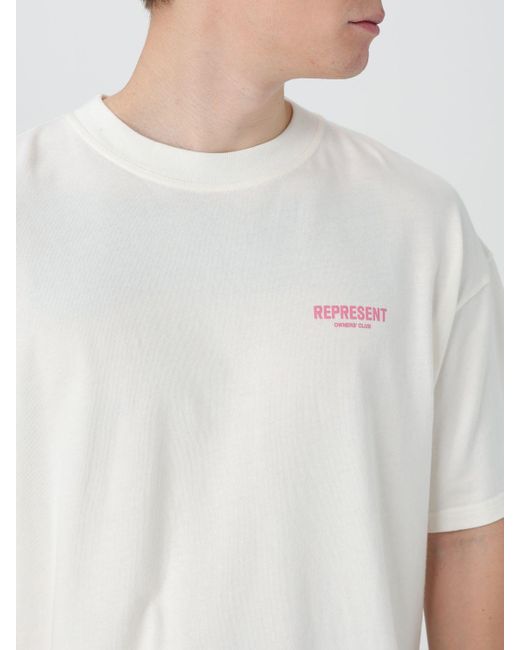 Represent White T-shirt for men