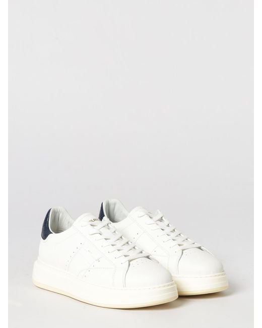 Woolrich White Arrow Leather Sneakers for men