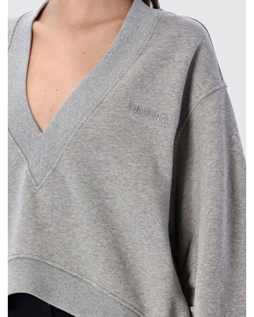 The Attico Gray Sweatshirt Damen