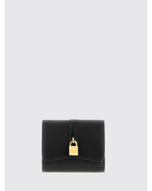 Stella McCartney White Falabella Grained Synthetic Leather Wallet With Lock