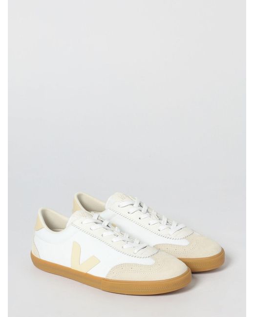 Veja White Volley O.T. Leather Sneakers for men