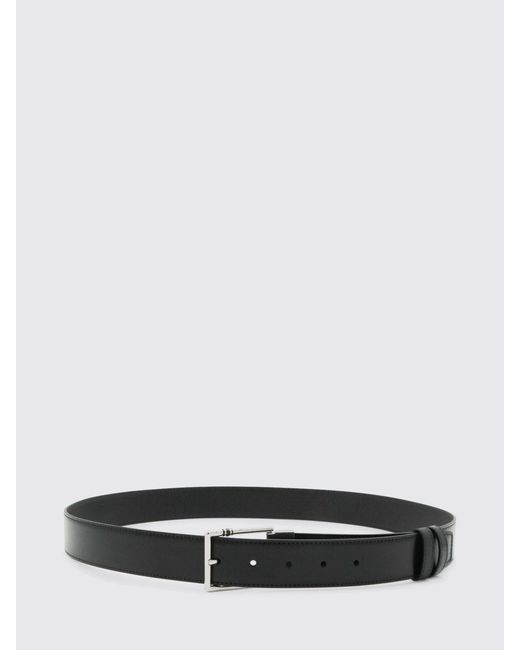 Montblanc White Reversible Bovine Leather Belt With A Classic Pin Buckle for men