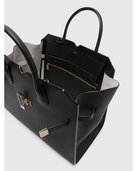 Valextra Black Schultertasche Damen