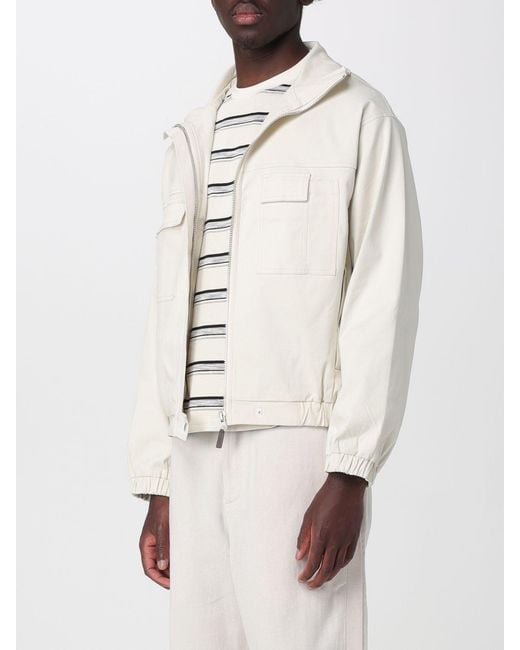Carrera Natural Barrau Cotton Bomber Jacket With High Neck And Concealed Closure for men