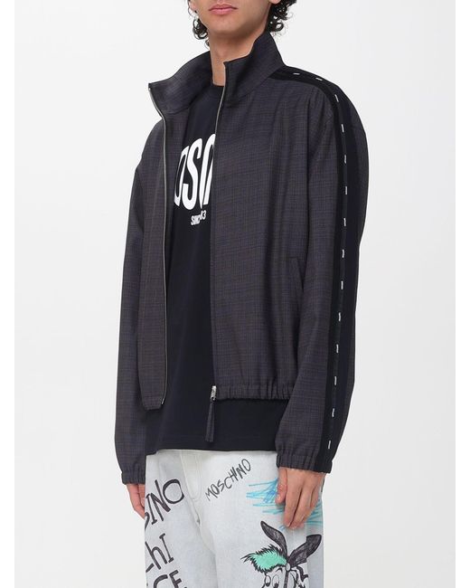 Moschino Couture Blue Virgin Wool And Polyester Jacket for men