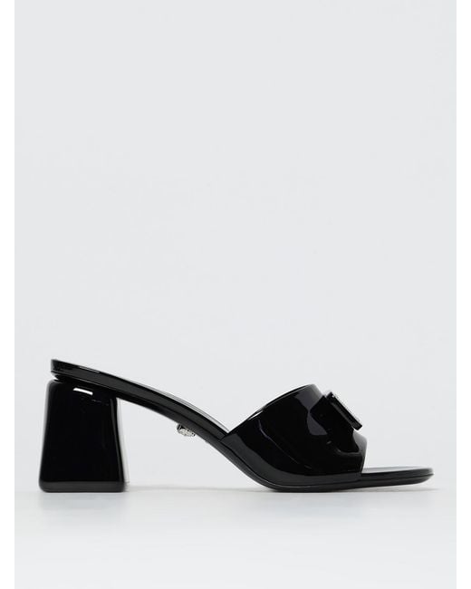 Versace Black Theia Patent Leather Mules