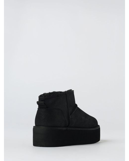 Karl Lagerfeld Black Thermo Suede Snow Ankle Boots