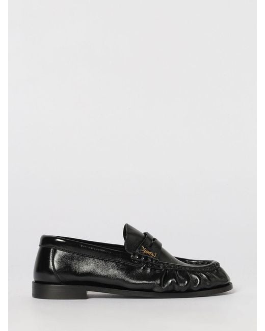 Saint Laurent White Le Loafer Leather Loafers
