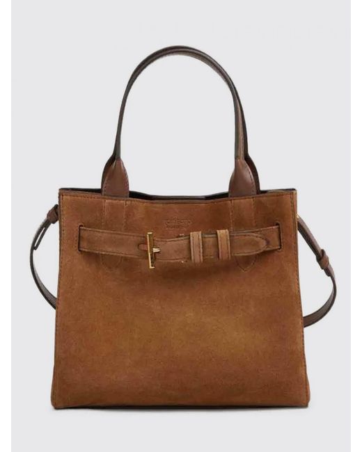 Tom Ford Brown Audrey Suede Bag