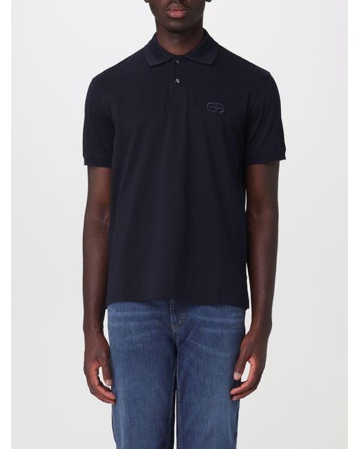 Emporio Armani Blue Polo Shirt for men