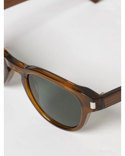 Saint Laurent Brown Sl 876 Recycled Acetate Sunglasses for men