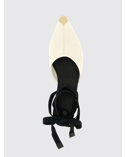 Jacquemus White Ballerina Mule Espadrilles
