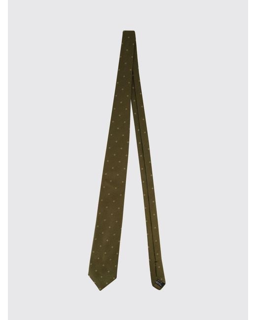 Tom Ford White Micro Polka Dot Patterned Tie for men