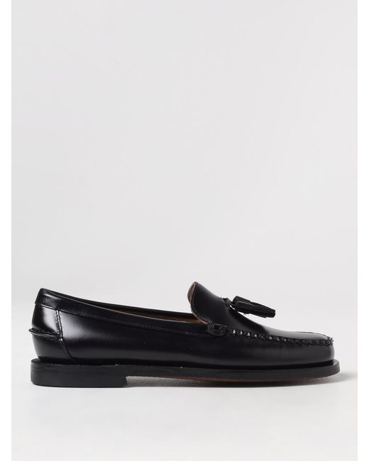 Sebago Black Classic Will Leather Loafers With Tassels