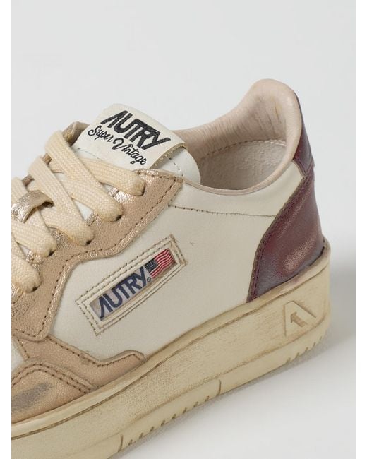 Autry Natural Used Leather Super Vintage Sneakers