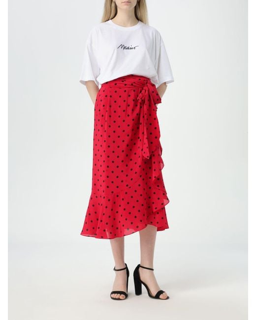 Moschino Couture Red Skirt