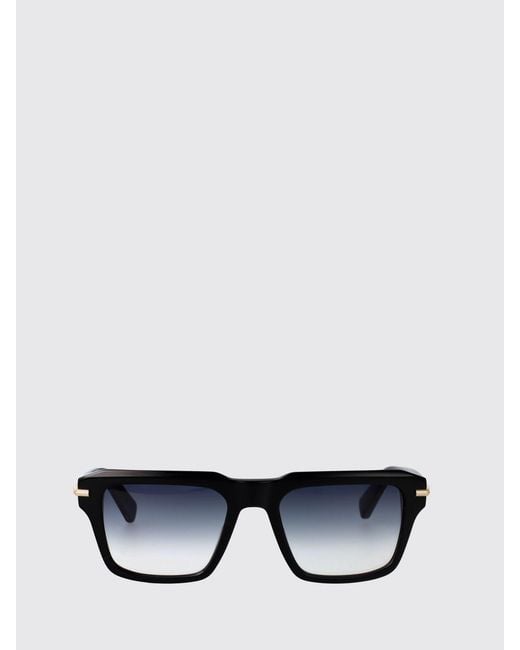 Ferragamo White Aviator Acetate Sunglasses With Gradient Lenses And Rectangular Frame for men