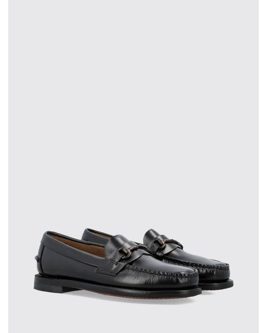 Sebago White Joe Brushed Leather Penny Loafers With Metal Horsebit