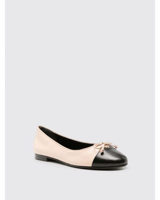 Ballerines En Cuir À Motif Double T Tory Burch en coloris Pink