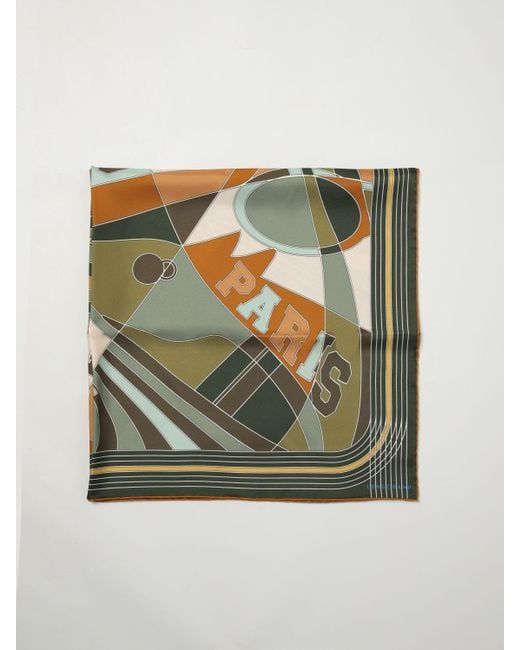 Longchamp Green Neck Scarf