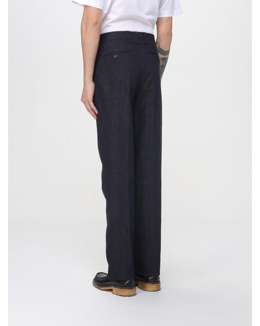 Lardini Blue Gabardine Tailored Trousers for men