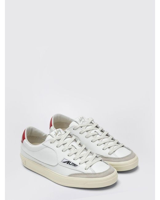 Autry White Leather Windscape Sneakers for men