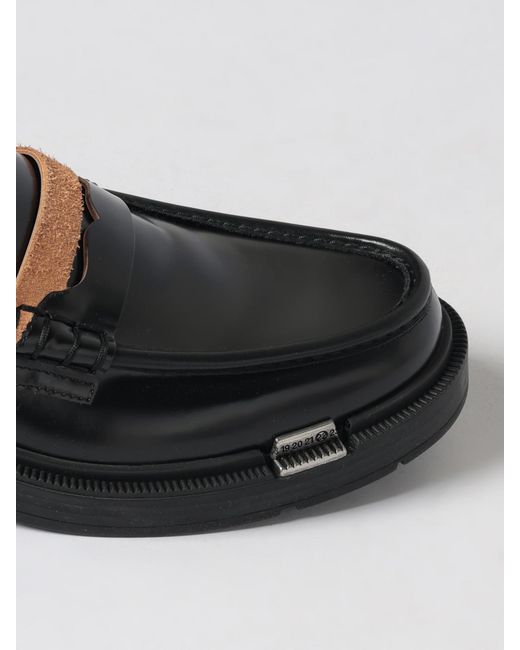 Maison Margiela White Brushed Leather Loafers for men