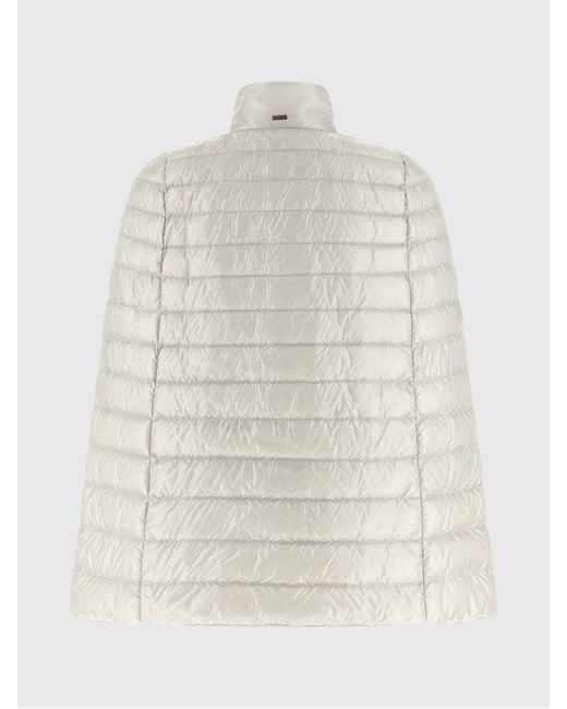 Herno Gray Short Water-Repellent Puffer Jacket