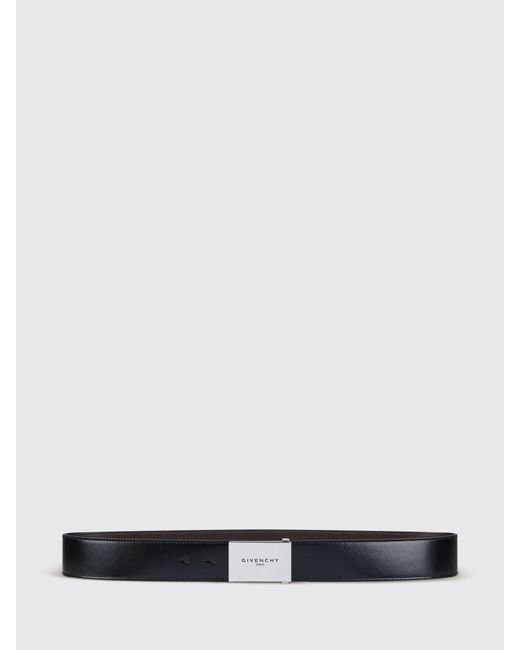 Givenchy White Calf Leather Belt for men