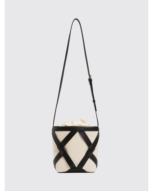 Twinset Multicolor Canvas Bucket Bag